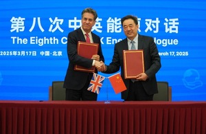 UK and China restart meaningful climate change dialogue