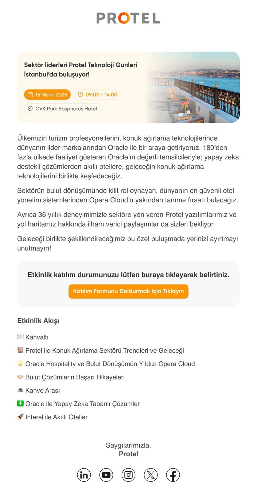 Sektör Liderleri Protel Teknoloji Günleri İstanbul'da Buluşuyor
