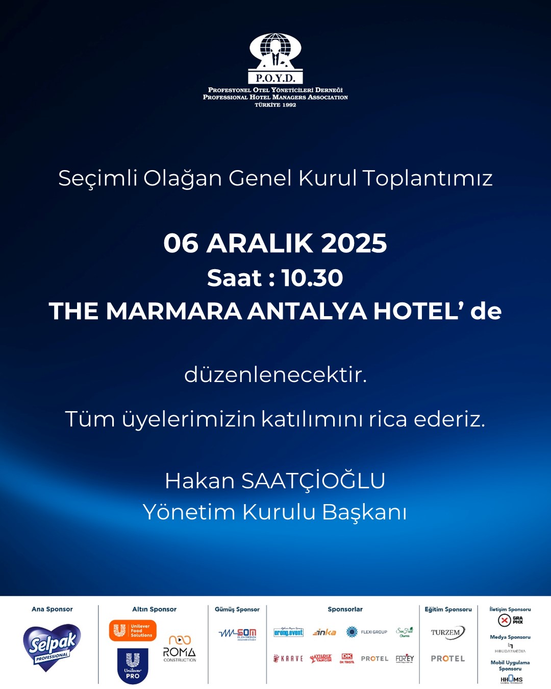 Seçimli Olağan Genel Kurul Toplantısı